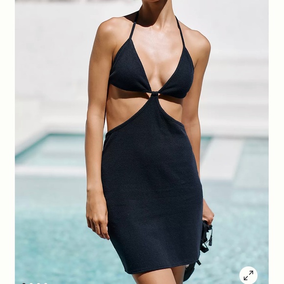 Anthropologie Dresses & Skirts - NWT Anthropologie Mini Cut Out Dress Black XL
